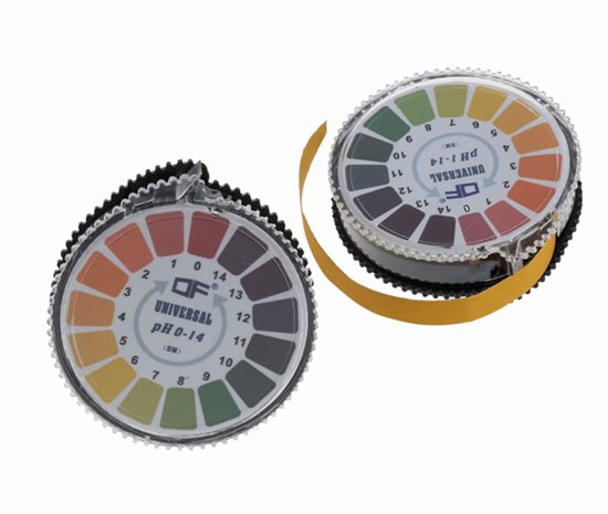 LATRAT 2 stuks. pH-teststrips op rol, meetbereik 0-14, pH-testpapier, universele pH-teststrips, rol pH-teststrips van Merkloos	