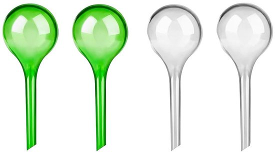 LATRAT 4 stuks kleine planten gietballen planten irrigatieballen voor planten, potplanten zelfbewatering (wit en groen) van LATRAT