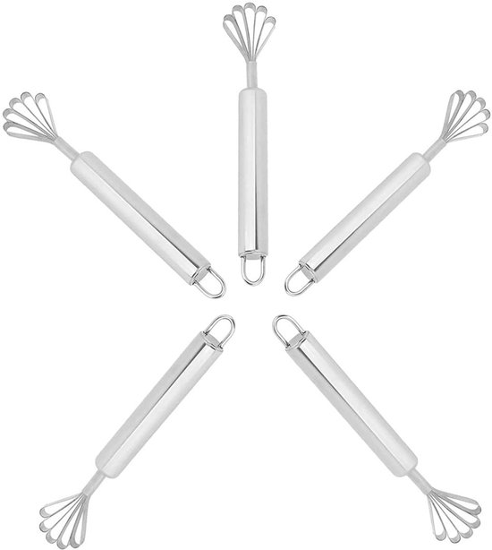 LATRAT 5 stuks zilveren keuken roestvrij staal kokosnoot schraper kokosnoot meat raper handheld scrub zaad zaden wortels groente fruit zaden van LATRAT