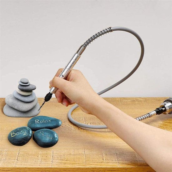 LATRAT Boorslang 3 mm flexibele boor-verlengkabelhouder, flexibele boor-verlengkabel-boorhouder voor compatibele rotatieschuurgereedschap van LATRAT