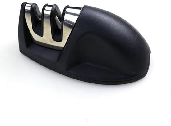 LATRAT Messenslijper, handmatige messenslijper, zwarte mini-messenslijper, draagbare snelle outdoor keramische wolfraam staal vaste hoek messenslijper van Merkloos	