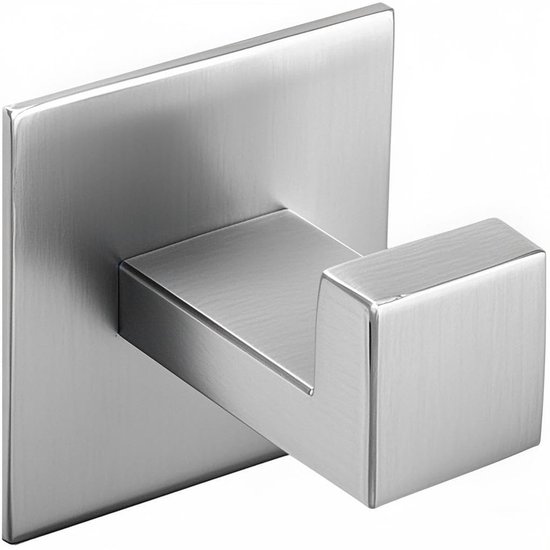 LATRAT Zelfklevende 304 roestvrij staal chroom handdoekhaak zonder boren, chroom handdoekhaak, badbadkledinghaak, zelfklevende badjashaak, roestvrij staal, voor badkamer van LATRAT