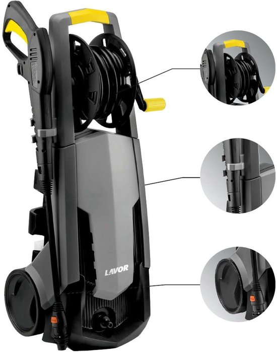 Lavor Predator 160 GL - Hogedrukreiniger - 160 bar - 2500W - Inclusief Patio Reiniger van Merkloos	