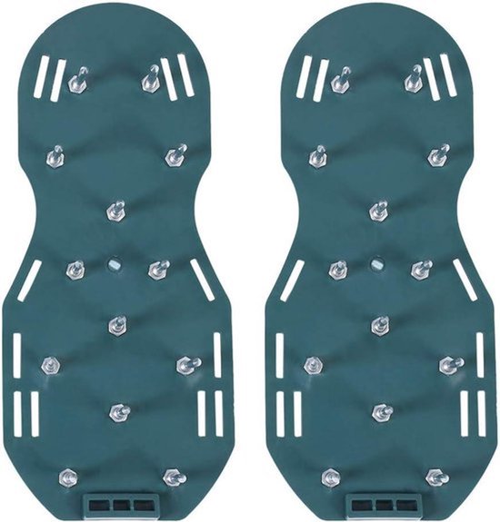 Lawn Aerator Schoenen met 4 Riemen en Heavy Duty Spikes - Bodem Losmaak Tool voor Tuin en Gazon