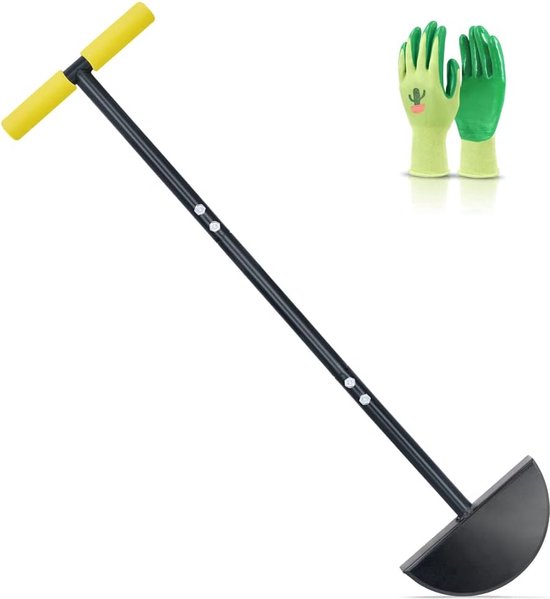 Lawn Edger, Half Moon Edger Gazon met zachte T-Grip, Handmatige Edger voor gras grenzend aan trottoirs, opritten, tuinen, 96cm van Spear & Jackson