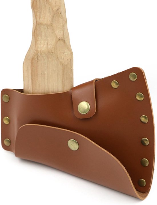 Leather Axe Head Sheath - Beschermende Hoes voor Outdoor - Camping - Hiking - Jagen van Krolledome