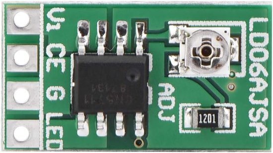 LED driver transformer DC 2.8-6V 9W, LD06AJSB Adjustable driver for constant current driver 30-1500mA current control Integrated circuit for LED Li-Ion van KEBIDUMEI