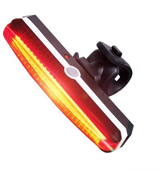 LED Fiets Achterlicht USB Oplaadbare - Marktleider 110 lumen Helderheid - IP65 Waterbestendig - Supersnel Installatie - Horizontaal of Verticaal - voor Zadel, Zadelpen of Helm van Simply Bright