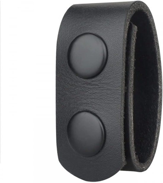 Lederen riemhouder - 1/2/4 stuks - veiligheidsgordelhouder - tactische riemlussen voor 5-6 cm tactische politie-riem - accessoires van Merkloos	