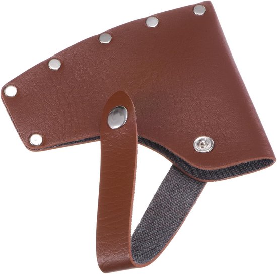Leer Axe Sheath - 1 lb Axe Bescherming - Dubbele Snap Axe Head Cover - Draagbaar voor Buiten Hiking/Outdoors Werk Axe Blade Bescherming van Merkloos	