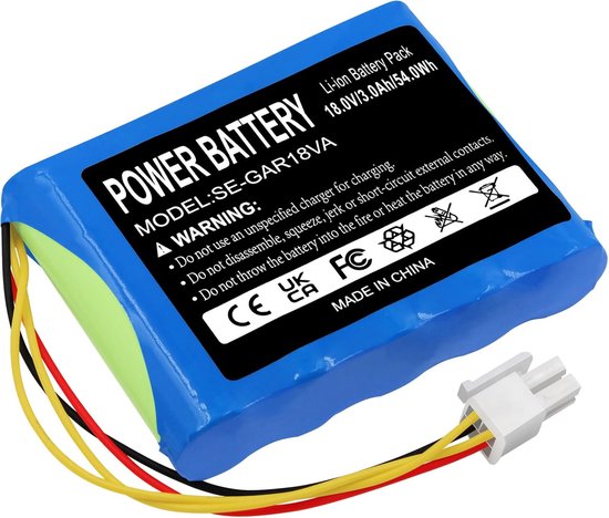 Li-ion 3000mAh 18V Grasmaaier Accu voor Husqvarna 589586201 R100Li Automower 430X - Gardena Sileno R160Li2018 - R130LIC van Merkloos	