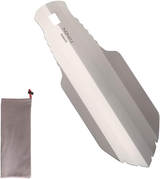 Lichte Titanium Tuinschep voor Buitenactiviteiten, Kamperen, Hiking en Backpacking