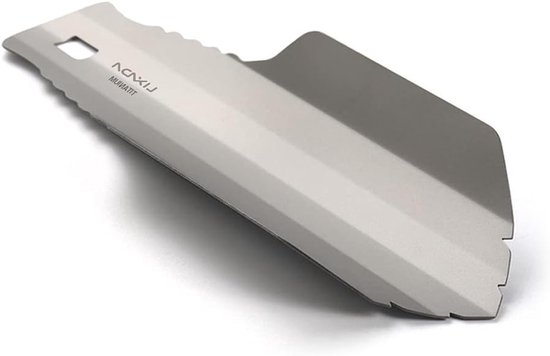 Lichtgewicht Titanium Camping Schep van 20,5 cm voor Tuinieren, Kamperen en Hiking, Ideaal voor Avonturen en Strandactiviteiten