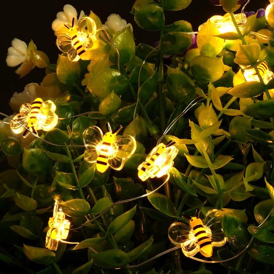 Lichtsnoer voor binnen en buiten - 2 stuks - 3 m - 30 led-gloeilampen - 2 lichtmodi - voor Kerstmis - Halloween - bruiloft - balkon - tuin - feest - decoratie van Luca Lighting