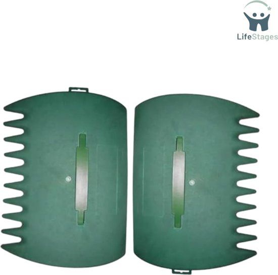 LifeStages - Bladverzamelaar - Bladscheppen - Bladschepper - Tuinafval Scheppen - Bladverzamelaars - Tuin Gereedschap - Set van 2 van Merkloos	