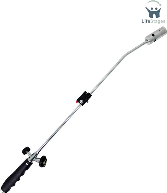 LifeStages - Onkruidbrander - Met 4 Butaangaspatronen - Gasbrander - Piëzo-Ontsteking - Onkruidverdelger van Merkloos	