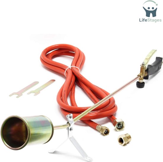 LifeStages - Onkruidbrander - Onkruidbrander - Gasbrander - Vlamapparaat - Onkruidverdelger - Vernietiger Dakbrander Soldeerapparaat van Merkloos	