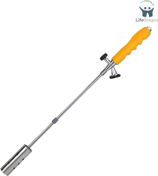 LifeStages - Onkruidbrander - Vlammenwerper - Butaangas - Blazer - Verwarmer - Lasbrander - Dakdekkersgereedschap - Multifunctioneel Met 2 Roestvrijstalen Verlengstukken - Butaan Niet Inbegrepen van Merkloos	
