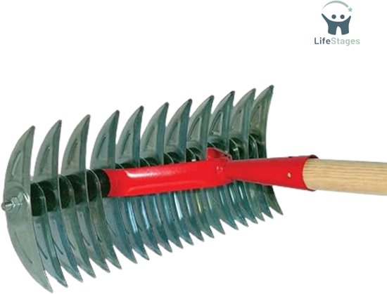 LifeStages - Verticuteerhark - Hand Verticuteermachine - Hark Met Steel van LifeStages