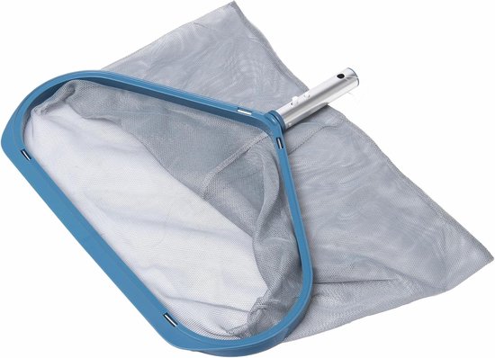 Line - Bodemschepnet voor zwembad met robuust aluminium frame en duurzaam net voor effectieve reiniging van vuil en vuil - één maat, blauw