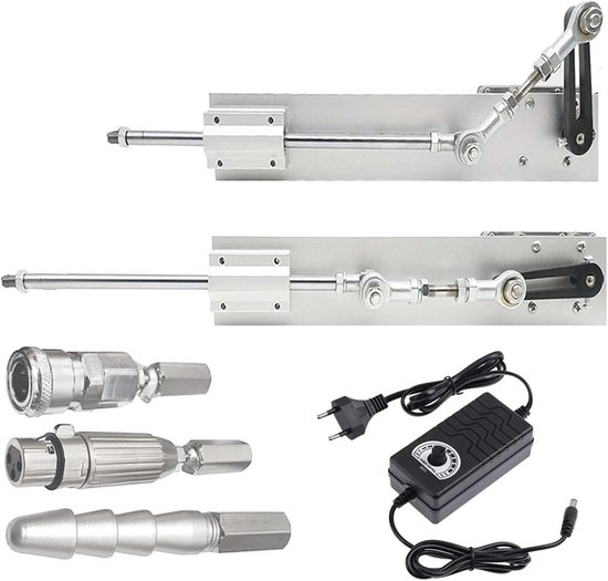 Lineaire motor - Telescopische actuator - Automatische beweging - 15W Vermogen - 150 mm slag - Zilver