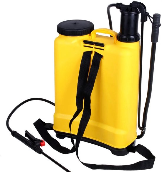 Linkforu - Rugspuit - Drukspuit - Onkruidspuit - Onkruidverdelger - 16 Liter - Verstelbare Sproeikop - Tuin En Landbouw van Linkforu
