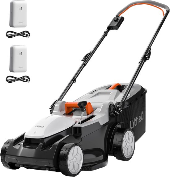 Litheli U20 - Accu Grasmaaier - 37cm Maaibreedte - Tot 300m² - Borstelloze Motor van Litheli
