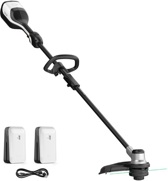 Litheli U20 Borstelloze Grastrimmer - Incl. 2x 2.0Ah accu's - Gazontrimmer & Bosmaaier - 35 cm maaibreedte