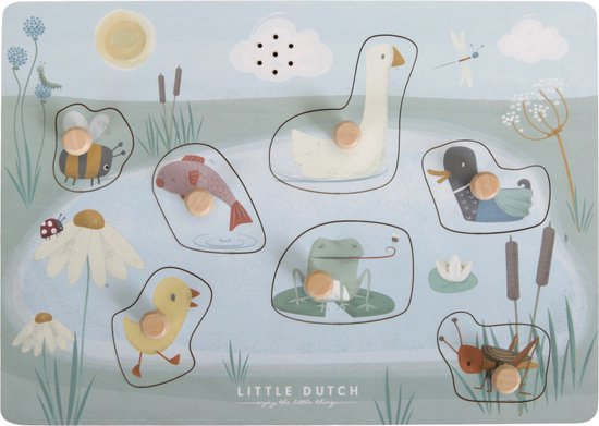 Little Dutch Geluidenpuzzel - Vormenpuzzel - Little Goose van Little Dutch