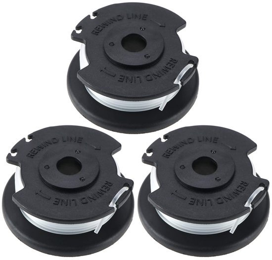 LIVIA HOME- Spool Line Vervangend - 3x Grasmaaier Spoel - 4,9 m Lengte - 1,6 mm Diameter - Duurzaam Nylon/ABS - Eenvoudig te Installeren - Grasmaaierlijn