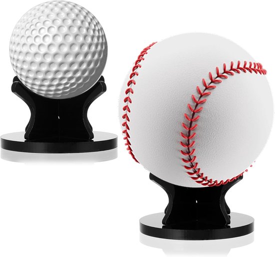 LLOUSSAK Acryl Kleine BallStand? Houder Sport Ball Display Rack Baseball Display Standaard met Antislip Rubber Pads voor Baseball Golf Softball Tennisbal Ballen van LLOUSSAK