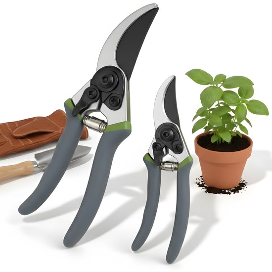 Lomera Snoeischaar - Snoeischaar Set - Snoeischaren Set - Tuinschaar - Tuinschaar Set - Snoeiset - Bloemenschaar - Bloemenschaar Set - Plantenschaar - Stekschaartje - Mini Snoeischaar - Snoeischaar Planten - Snoeischaar Bloemen van Merkloos	