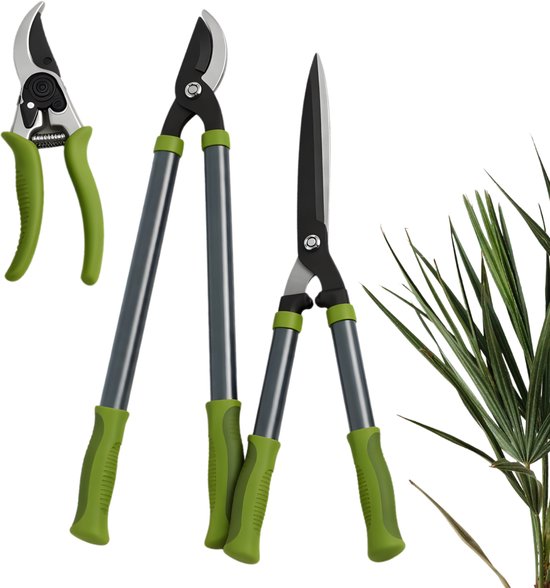 Lomera Snoeiset - Snoeigereedschap Set - Tuingereedschap Set - Snoeischaar Set - Snoeischaar - Takkenschaar - Heggenschaar - Snoeiset 3 Delig van Merkloos	