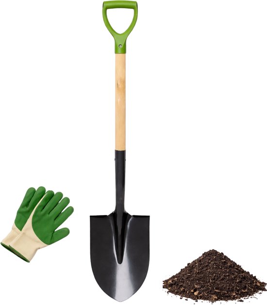 Lomera Steekschop - Steekschep - Spade - Tuinspade - Tuinschop - Schep - Schop - Puntspade - Punt Schop - Punt Schep - Spade Met D Handgreep - Steekschop Met D Handgreep - Schop Met D Handgreep van Merkloos	