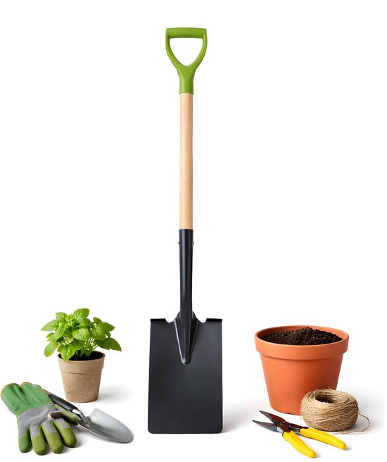 Lomera Tuinspade - Spade - Tuinschop - Tuinschep - Bats - Schop - Schep - Spade Met Steel - Tuinspade Met Steel - Spade Met D Greep - Schop Met Steel - Schep Met Steel - Tuingereedschap Spade - Spade Voor Tuinieren van Merkloos	
