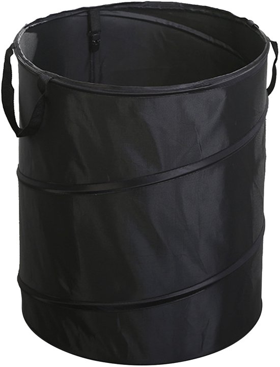 longziming -Pop-Up Tuinzak met Handgrepen – Zelfopstaande Blad- en Afvalzak 37L – Stevig Polyester Zwart – Herbruikbare Tuinopslagzak voor Bladeren, Tuinafval en Outdoor Gebruik van Merkloos	