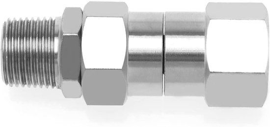 Lord of the Tools 3/8 "NPT-M Draad Hogedrukreiniger Swivel Metalen Hogedrukreiniger Slang Draaibare Montage Rvs Hogedrukreiniger Draaibare Montage Voor Elimineert Slang Kinks