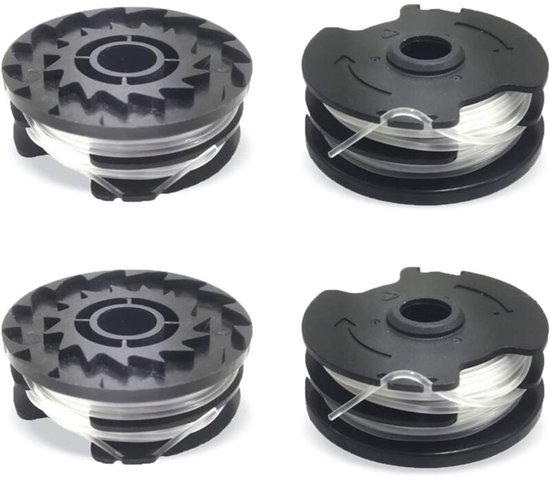 Lot van 4 vervangingselementen geschikt voor LIDL Parkside, PRTA 20-Li A1, B2, C3, PRT 550 A1, A3, PRT 300 A1-2 x 10 m 1,65 mm van Merkloos	