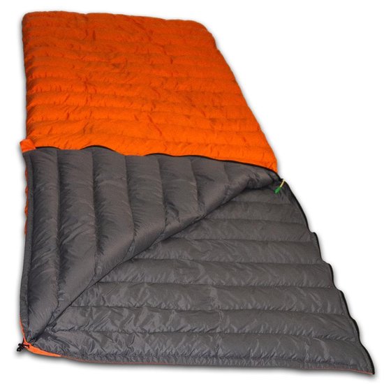 LOWLAND OUTDOOR® Donzen slaapzak - Super compact blanket - 210 x 80 cm - 590gr +8°C van LOWLAND OUTDOOR