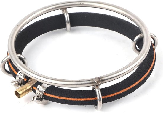 Lucht Ring voor Aquarium - Ronde Luchtbel Diffuser Ring - Visvijver Oxygenatie Bubbler - Luchtbel Diffuser voor Aquarium (Enkele cirkel diameter 15cm) van Merkloos	