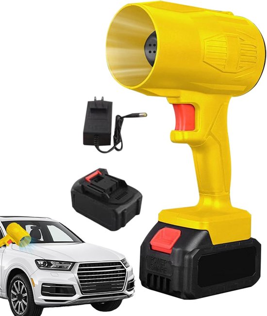 Luchtblazer Voor Auto - Elektrische Blazer - Voertuig Drogen - Draadloos Met Accu - 24 x 16 x 10 cm