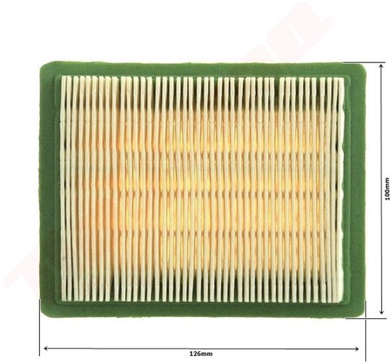 Luchtfilter voor Chinese Grasmaaier 126X100X29 DAYE DG450 , DG600 ( 01-12012 , GNDG600-117 ) Merk BPC Parts van Merkloos	