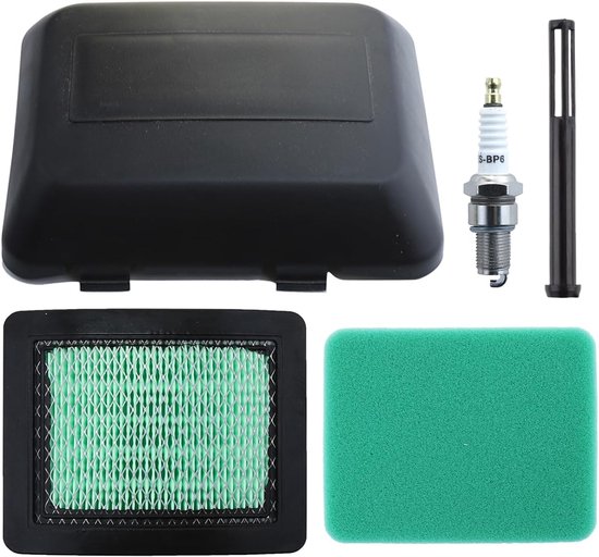 Luchtfilterkit voor Honda GV135 GCV160 GCV190 grasmaaier GX100 motor, ADEFOL luchtfilter + voorfilter + afdekking + bougie + brandstoffilter reserveonderdelen filter accessoires 17211-ZL8-023