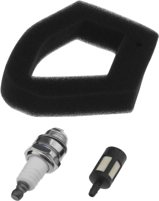 Luchtfilterset ( 3 Delig ) passend op Honda GX35 Met CMR5H Bougie Merk BPC Parts