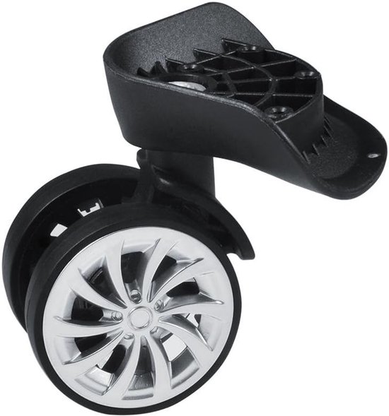 Luggage Suitcase Wheels - 2 Stuks - Diameter 55mm - Duurzame Vervangwielen voor Koffers - Universele Rollen voor Reisbagage van Merkloos	
