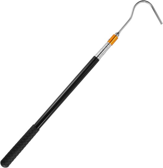 Luifel Trekstang - Uitschuifbare Stang - Luifel Bedienen - Vergrendelbaar Telescoopontwerp - 50-160 cm - Zilver Zwart