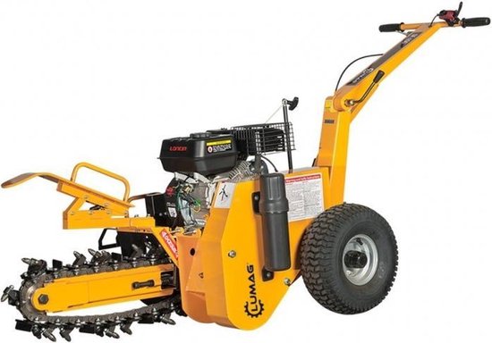 Lumag GF-450 grond sleuvenfrees | benzine kabelfrees van Merkloos	