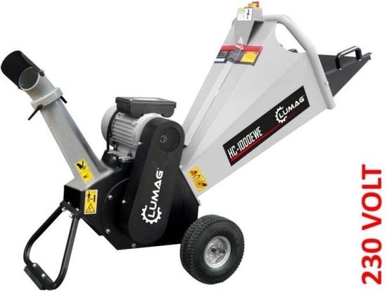 Lumag hakselaar HC10E-NL - 22000 Watt - 230Volt motor - duplex mestrommel. van Lumag