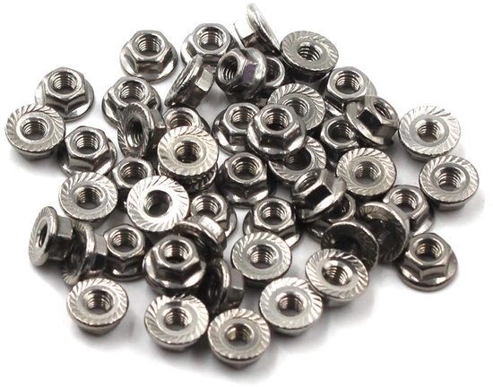 M3 flanschmuttern Edelstahl 304 muttern mit flansch Packung mit 100