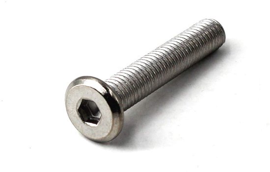 M8x35 Flat Hex Socket Head Screw 304 Stainless Steel Furniture Connector Bolt (Pack of 20) van Glarks